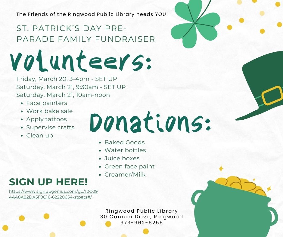  2026 rpl st. pat's volunteerdonation recruitment
